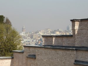 View of the Galata tower from the Topkapi Palace, Istanbul