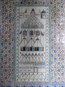 Wall tiles at the Topkapi Palace, Istanbul