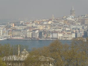 View towards the Taksim district of Istanbul
