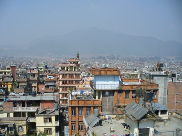 Roof top view of Kathmandu