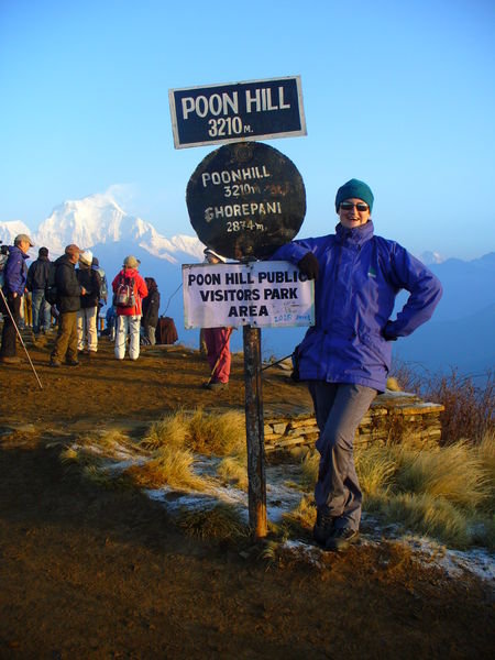 Made it - the highest point of our trek