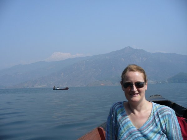 Me on the lake at Pokhara