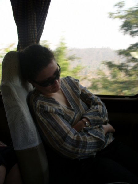 Sleeping on the coach