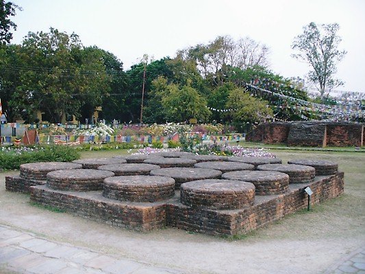 Archaeological remains at Lumbini