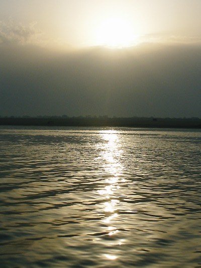 Cloudy sunrise at Varanasi