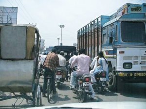 Chaoric traffic, Varanasi