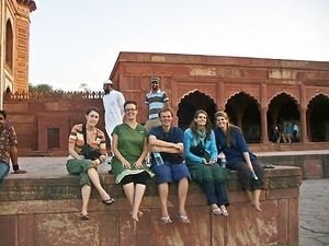 Group photo at the Taj Mahal