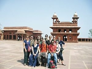 Group photo at Fatehpur Sikri - Ghost town.
