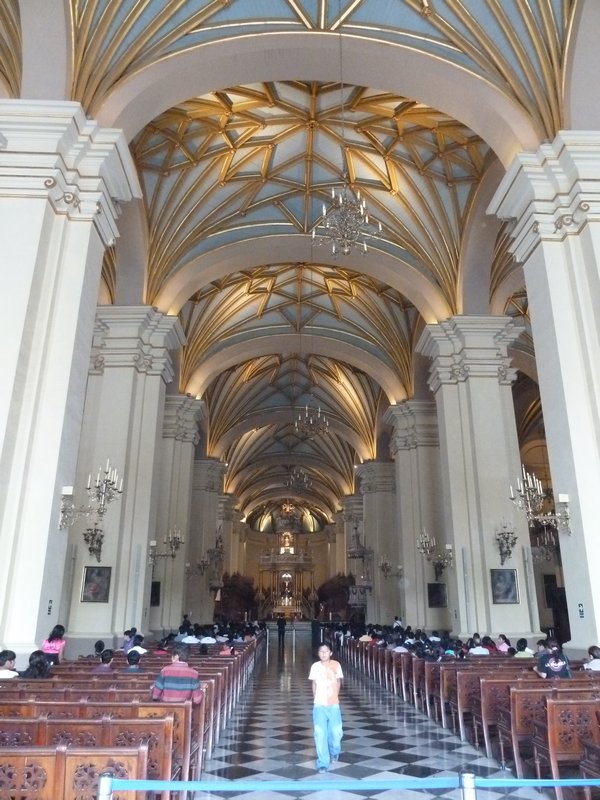 Inside the cathedral, Lima