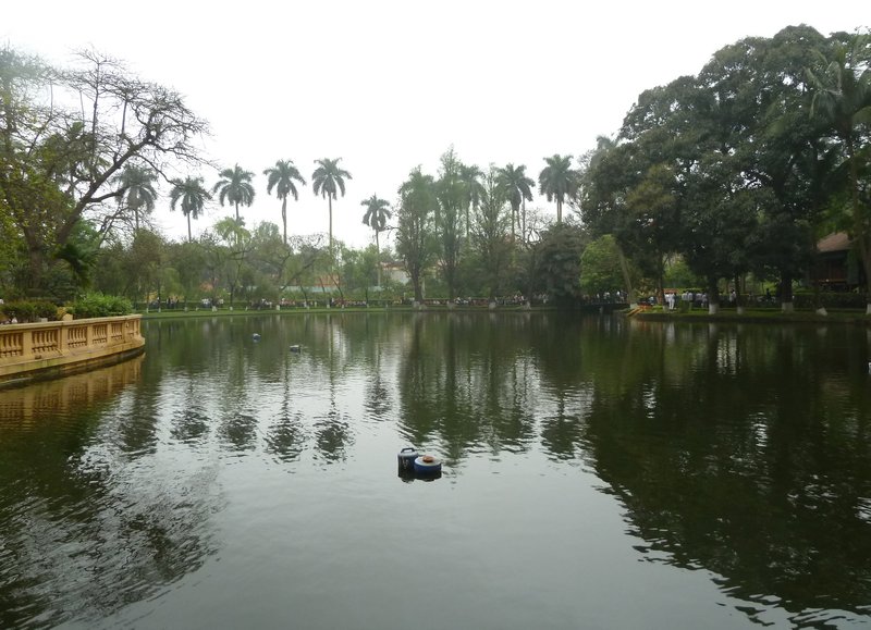 The lake at Ho Chi Minh's residence in Hanoi