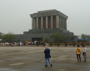 Ho Chi Minh's mausoleum in Hanoi