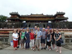 At the entrance to the Citadel in Hue