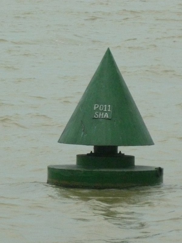 Marker buoy on the river near Hoi An