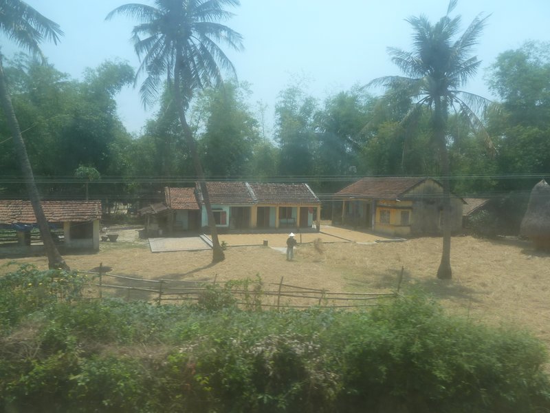 Farm seen from the train on our way to Nha Trang