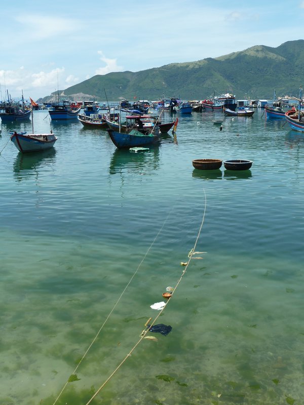 Beautiful harbour of the island we visited near Nha Trang
