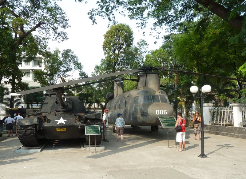 A tank and a helicopter!