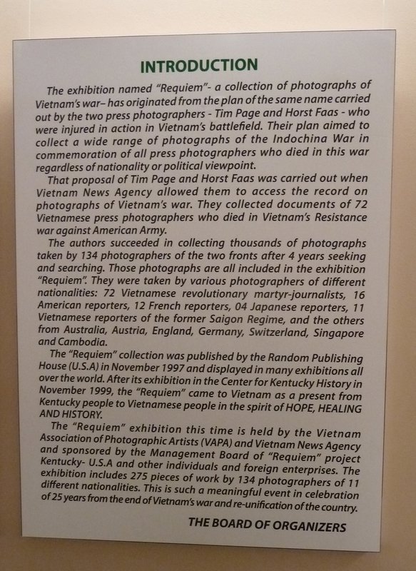 Exhibition description