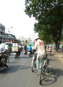 Cyclo ride through Ho Chi Minh City