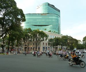 Massed mopeds in HCMC