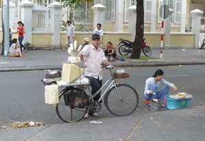 Street sellers in HCMC