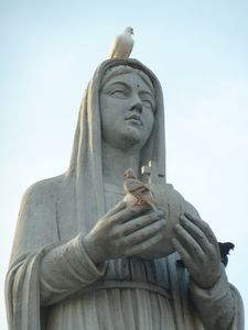 Statue outside the Roman Catholic cathedral