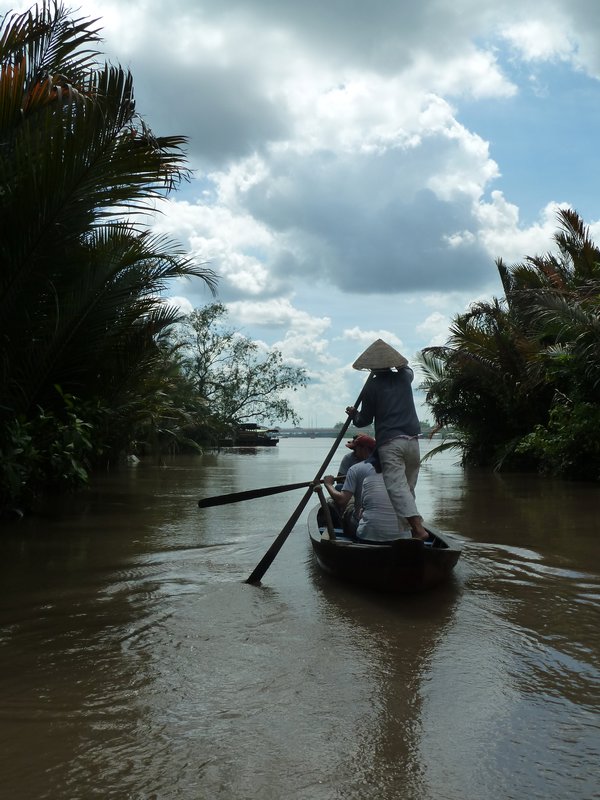 Coming out into the main river