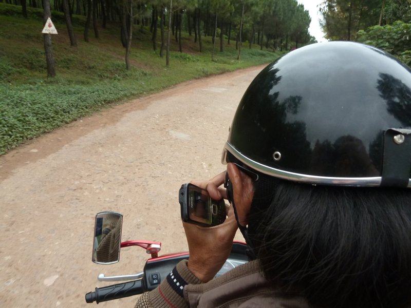 Mobile phone on a bike!