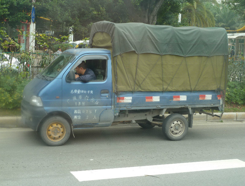 Truck on the road in China