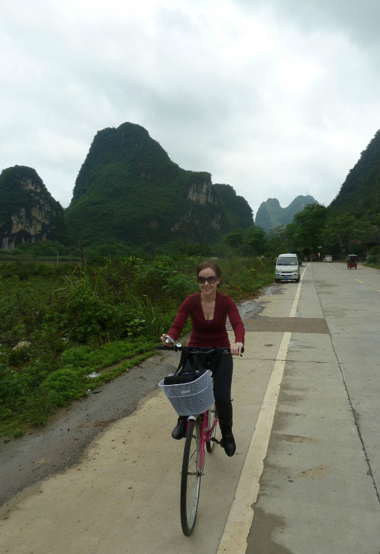 Cycle ride in the countryside near Yangshuo