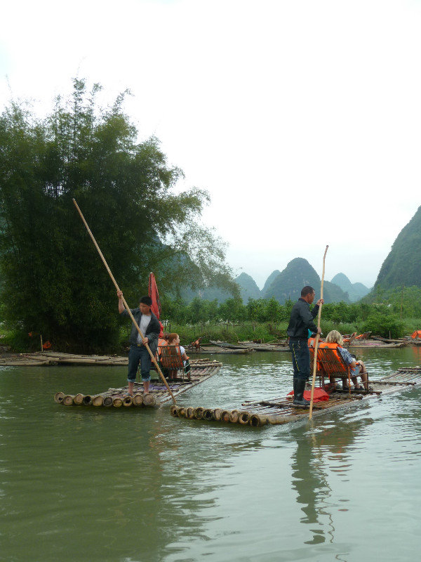 Bamboo raft trip near Yangshuo