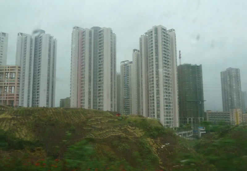 Arriving at rainy Chongqing