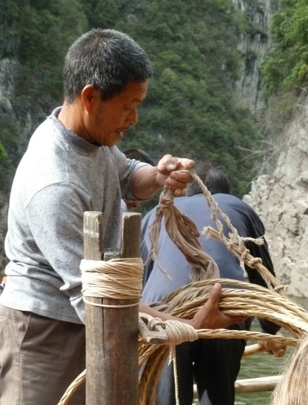 Getting the ropes ready, Shennong Stream