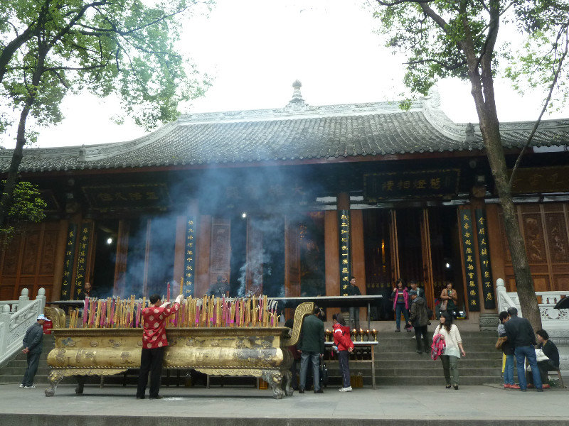 Buddhist temple at the Leshan site