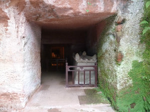 Cave tomb cut into the rock