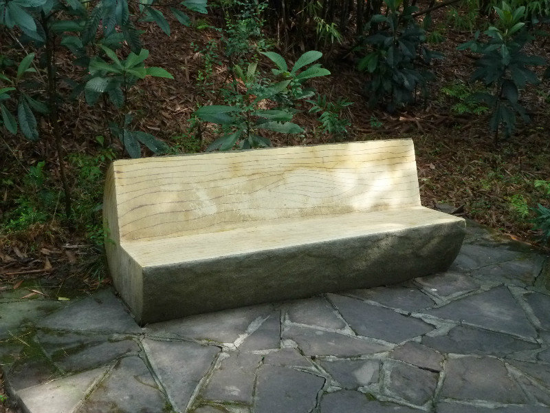 Log seat? No concrete of course!