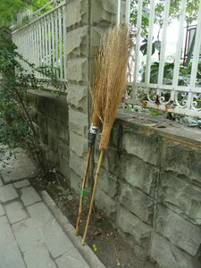 Witches broom road sweeping brushes