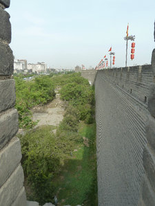 View from the battlements of Xian City Wall