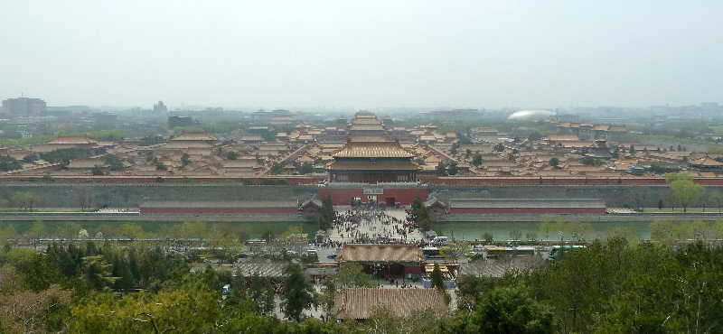 View of the Forbidden City from on high