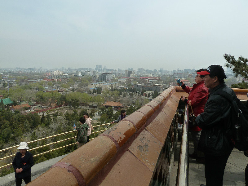 Enjoying the views of Beijing from on high