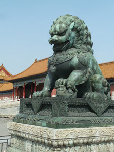 Lion guarding the Forbidden City