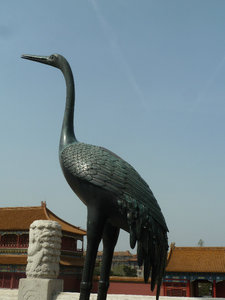 Delicate statue in the Forbidden City