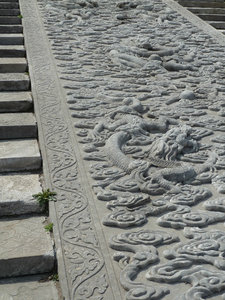 The whole piece of marble carved for the emperor only to walk up