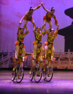 Cycling stunt team