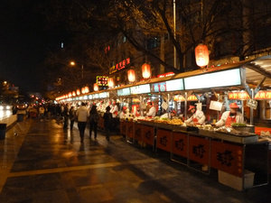 Food stalls in Beijing