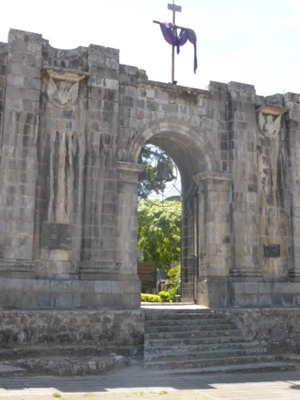 Entrance to the ruined temple at Cartago