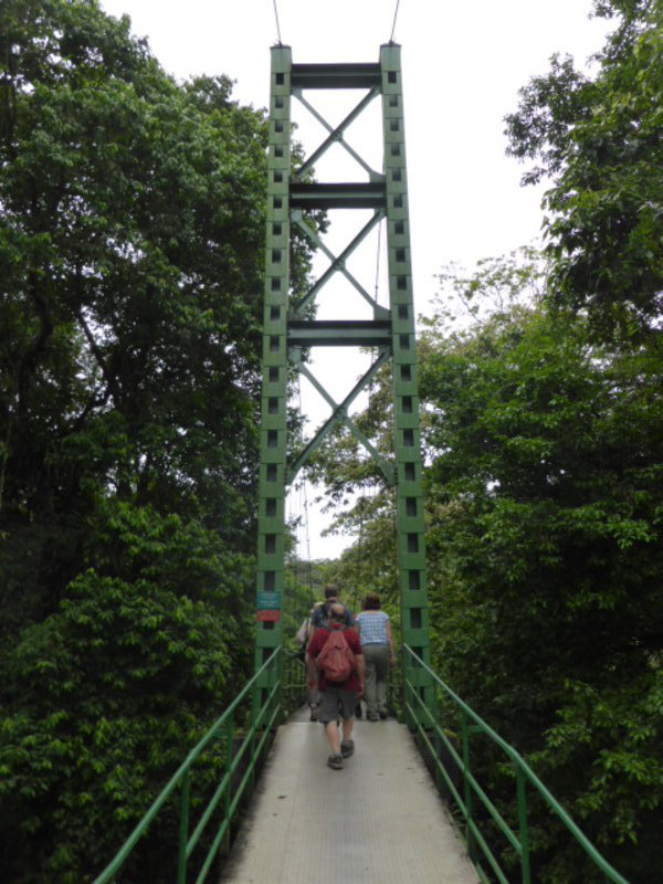 Crossing La Selva's famous Stone Bridge