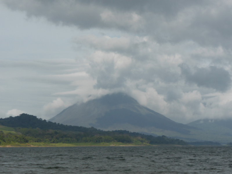 Last view of Arenal volcano