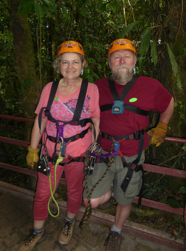 Marian and Doug ready for the off