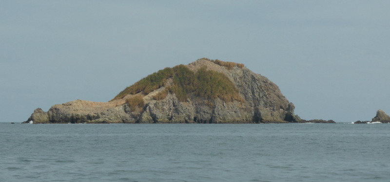 View of the island from the catamaran