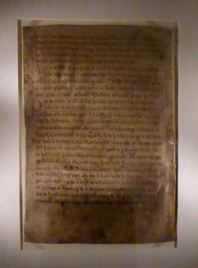 Vellum sheet of text from the Gragas Law Code: All about poor relief